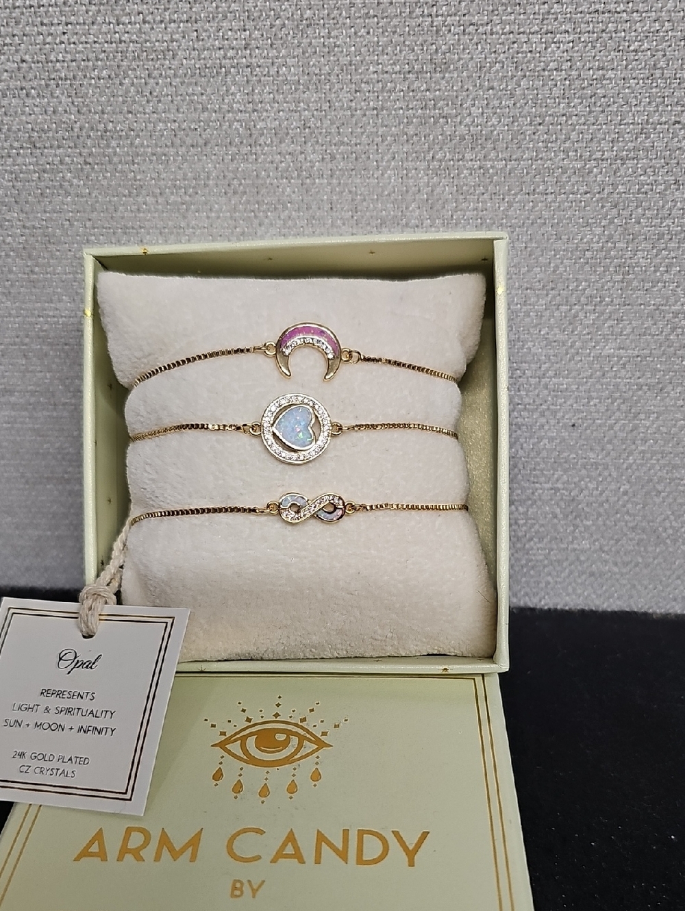 EYE CANDY LOS ANGELES 3PC ARM CANDY BRACELET SET BFPM-04-183